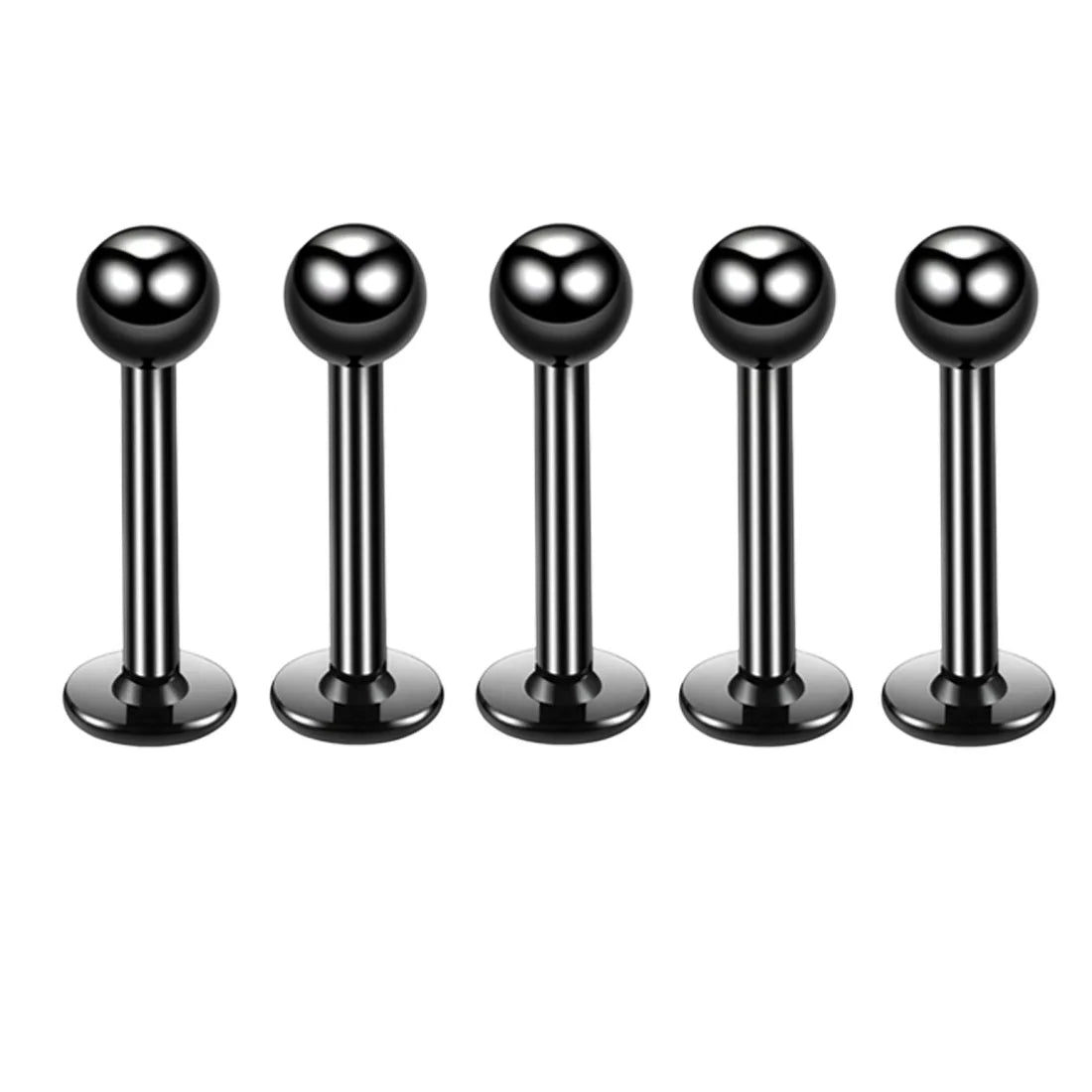 Mix Sizes 30pcs 16G Surgical Steel Labret Ring Piercing Ear Cartilage Lip Earrings Piercing Ombligo Ear Piercing Body Jewelry