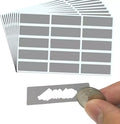 Wholesale Custom High Quality Scratch Off Stickers Anti-Counterfeit Stickers Silver Round Scratch Off Labels