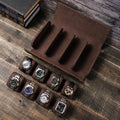 2025 New Watch case Contacts Family Retro Crazy Horse Leather Watch Storage Box 8 Pieces of Manual Creative Watch Box