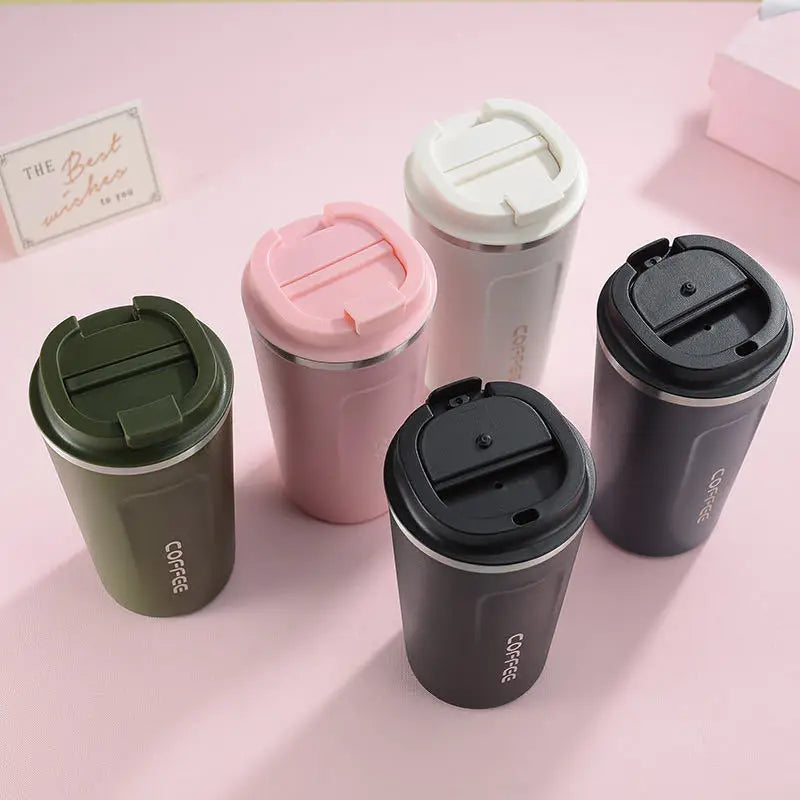 FX Factory Food Grade Custom Your Logo Eco-friendly Double-layer Stainless Steel Travel Coffee Mug Sports Car Water Bottle