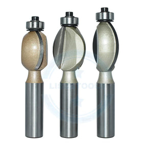 Tideway Professional Grade 1pc 1/2 Shank Router Woodworking Tools Side Finger Nail Type Bit Arch Type Router Slotting Tct