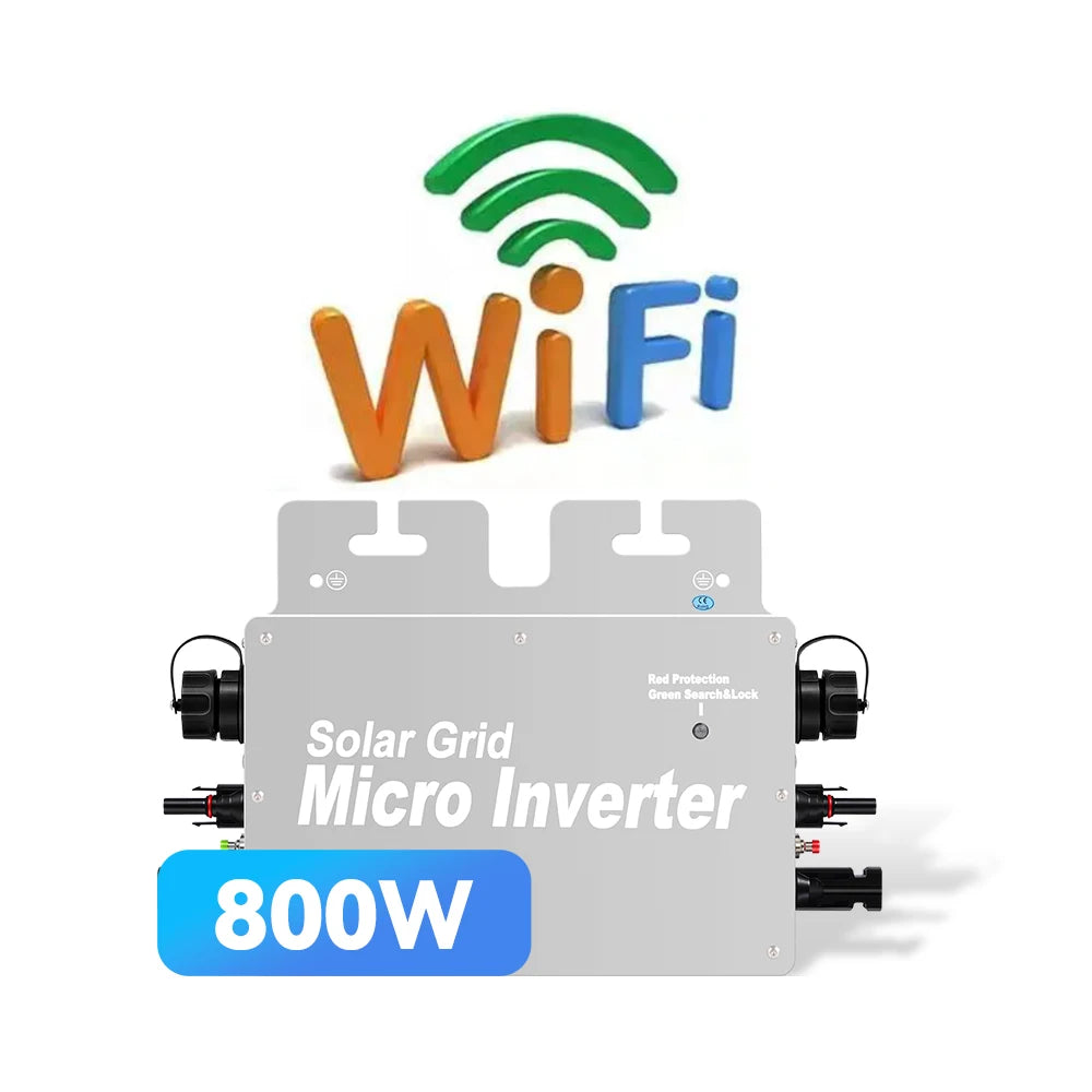 800W Solar Inverters Micro On-Demand Power Converter with 230V Features Short-Circuit & Overcharge Protection