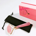 HZ Best Quality Premium Certified Rose Quartz Face Roller and Gua Sha Set With Vibration