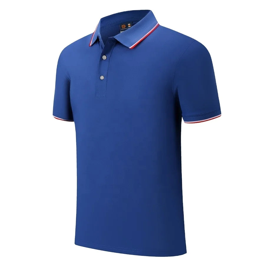 Wholesale Custom Embroidered Printing logo Plain 100% Cotton Polyester Mens Uniform Golf Polo Shirts