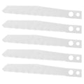 Set of 5 24Tpi HSS NO.1 Jig Saw Blades for Thin Materials Thin Sheet Metals Nonferrous Metals & Aluminium-Industrial Grade
