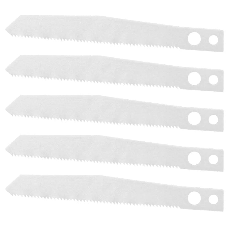 Set of 5 24Tpi HSS NO.1 Jig Saw Blades for Thin Materials Thin Sheet Metals Nonferrous Metals & Aluminium-Industrial Grade