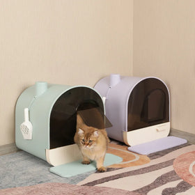 Drop Shipping Cheap Fully Enclosed Cat Litter Box Large Cat Toilet Drawer Type Deodorant Chimney Anti-fall Sand Cat Toilet