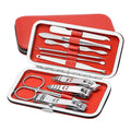 Custom Stainless Steel Professional Durable Nail Scissors & Clippers Set 10pcs Women Pedicure Manicure Kit with Box