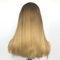 Gloria Caramel Color with Brown Root with Certificate Jewish Hair Wig