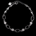Sterling Silver 6*8mm Semi Mount Bracelet Empty Support Blank Claws Setting S925 Base Holder Without Center Stone Inlay for DIY