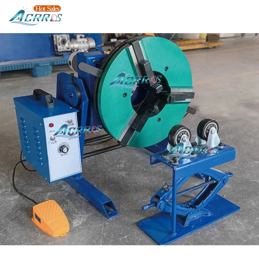 300kg Vertical Rotating Welding Positioner Stainless Steel Pipe Welding Turntable