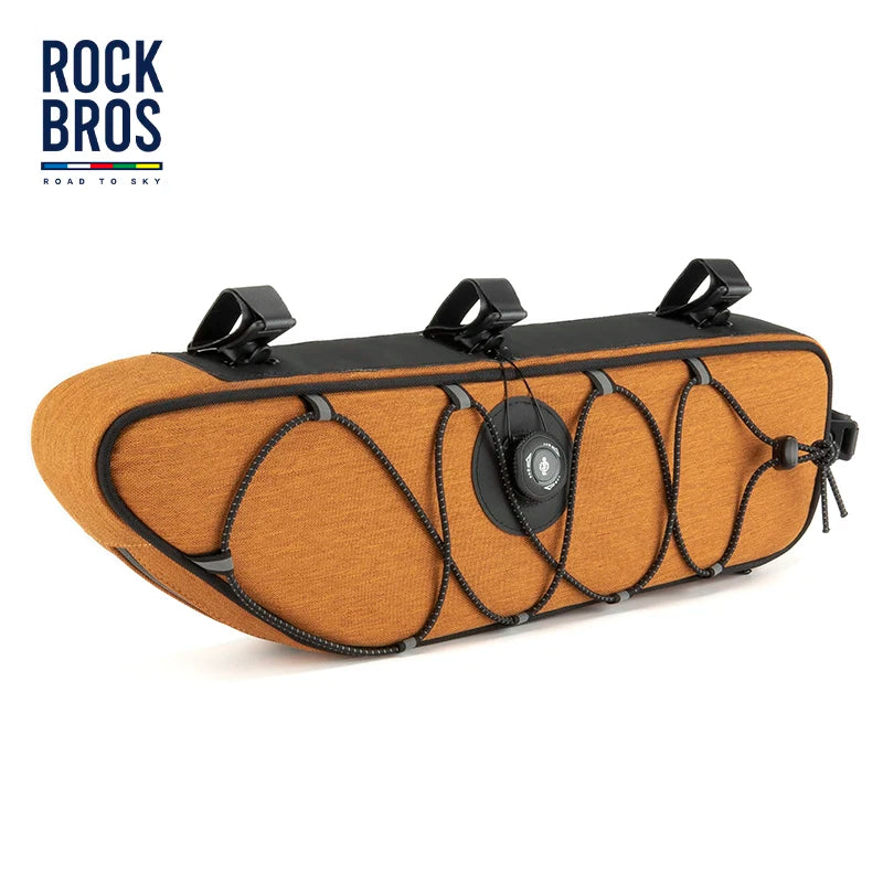 For ROCKBROS 2L Large Capacity Portable Bicycle Front Frame Bag Top Tube Bags Road to SKY Series-Waterproof