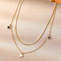 VKME New Fashion Women Jewelry Gold Plated Stainless Steel Necklace