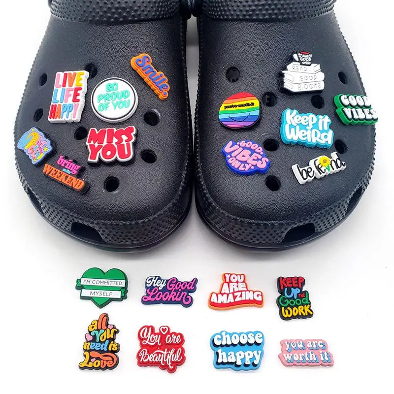 New Arrival Wholesale Pvc Custom Clog Shoe Charms Designer Shoe Decoration Bulk Pvc Shoe Charms Bulk Custom Clogs Charms