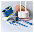Hot Selling pink Toilet Cleaning Brush Silicone Toilet Brush Toilet Brush and Holder Set