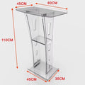 Acrylic Podium Church Podiums Transparent Carton School Outdoor Modern Commercial Furniture