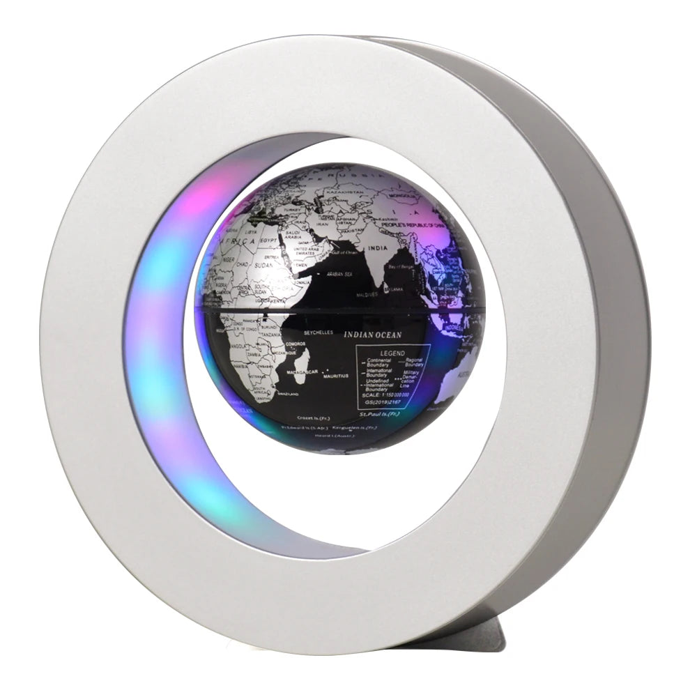 3inches Round Shape Magnetic Floating Globe Levitation Rotating Globe Educational Uses Decorative Uses As Gift