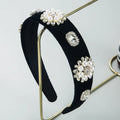 European and American Fashion Baroque Retro Style Vintage Art Silk Velvet Hair Hoop Simple and Versatile Women