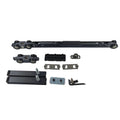 Modern Apartment Sliding Door System with Telescopic Running Rail Hardware Nickel Finish 100kg Capacity