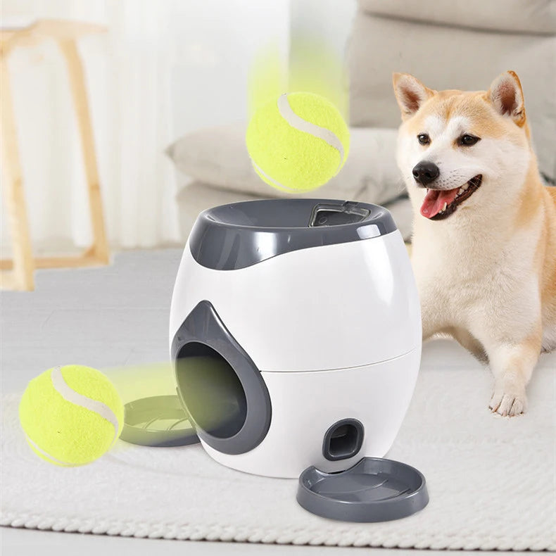 Custom Automatic Eco-Friendly Dog Tennis Ball Launcher with Interactive Play Feature Pet Treat Dispenser