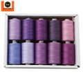 Versatile Sewing Thread 1000yards Polyester Mix Set 10 Pcs Multicolored Sewing Thread 1000m