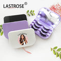 OEMized Boxes with LED  Eyelashes 25mm  Three Pairs of Packing Box with Mirror OEM Lash Packaging