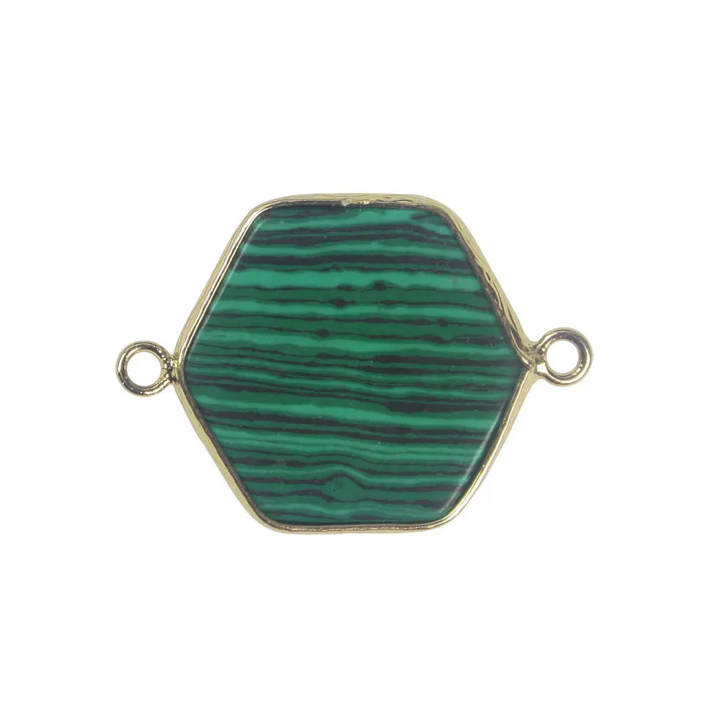 HZ Wholesale Natural Crystal Malachite Healing Stone Aura Pillar Necklace Colorful Electroplated Crystal Point Pendant Jewelry