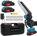 Mini Chainsaw Cordless 6-Inch 21V Small Chainsaw with 2 Battery Handheld Electric Chain Saw Tree Trimmer