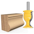 L-N226 1/2 Inch 12mm Shank Woodworking Molding Line Bits Parapet Board S - Type Handrail Router Bit