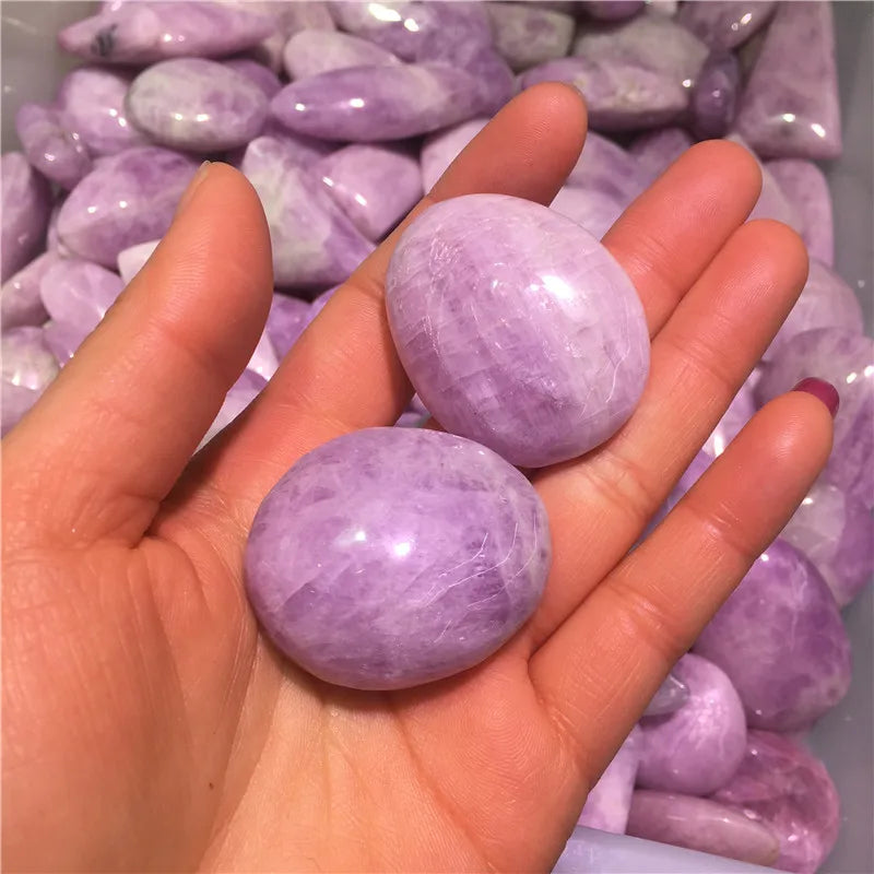 Wholesale Natural Crystal Polished Kunzite Tumble Stone Healing Stone Craft