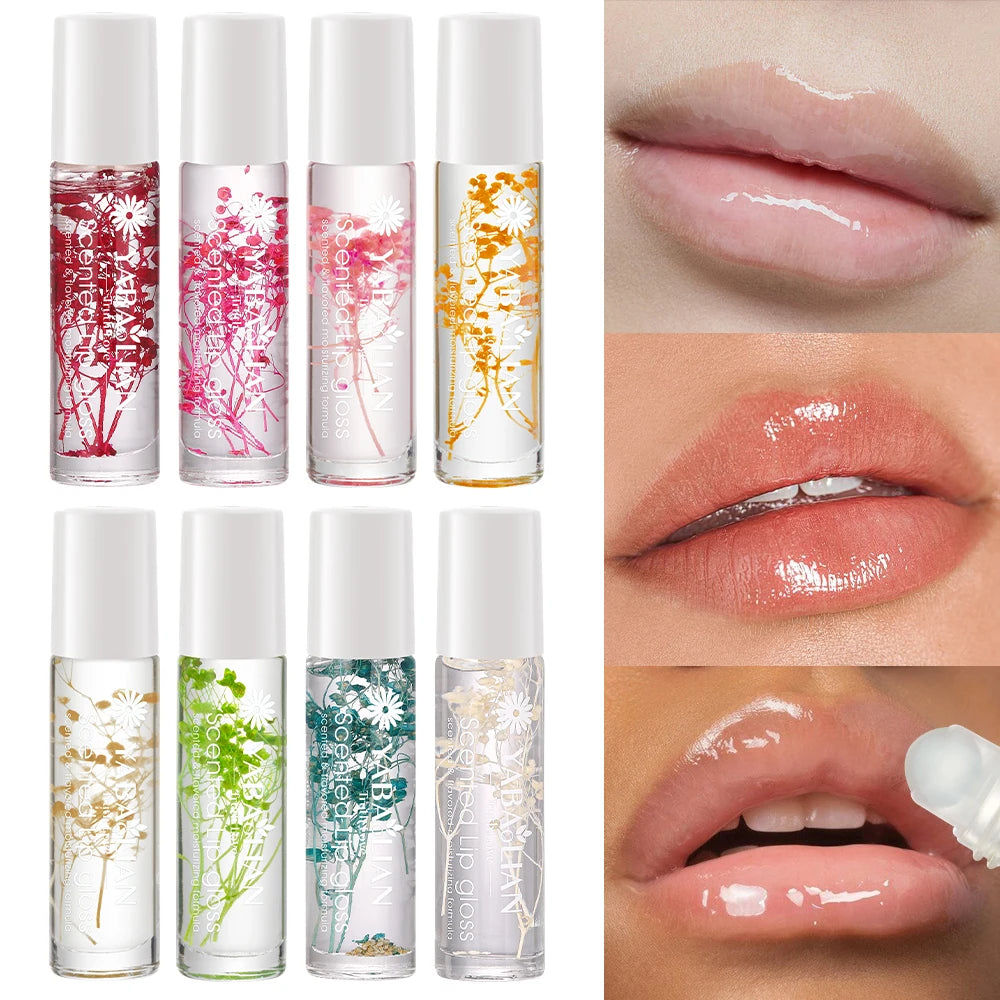 Vegan Nourish Repair Vitamin E Fruit Clear Lip Oil Bulk Lip Gloss Lip Makeup Transparent Waterproof Gel Versagel Lipstick Case