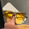 Trendy Sunglasses for Women 2024 Fashion Women Luxury Vintage Shade Gradient Sunglasses Men Square Sunglasses