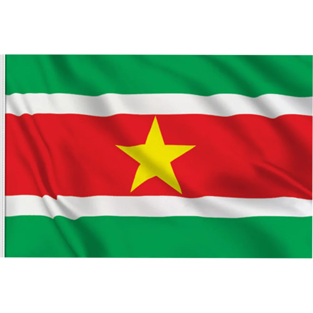 Johnin Ready To Ship Fast Shipping 100% Polyester 3x5ft High Quality Suriname All Country Flag