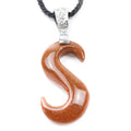 HZ Wholesale Gold Sand Stone Precious Crystal Gemstone Snake Craft Pendant Necklace Women Men Jewelry