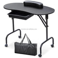 Portable Folding Modern Metal Manicure Table for Beauty Salon Nail Salon Commercial Use