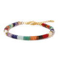 7 Chakra Energy Stone Bracelet for Women Men Natural Pearl Pendants Yoga Healing Meditation Elastic Spacer Beads Bracelet