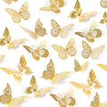 12pieces 3D Butterfly Party Decorations Removable Wall Stickers Room Decor for Kids Nursery Classroom Wedding Decor
