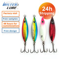 MISTER JIGGING 24h Fast Shipping Wholesales 10g 20g 30g 40g Lead Speed Metal Jigs Casting Fishing Lures Slow Pitch Jigs