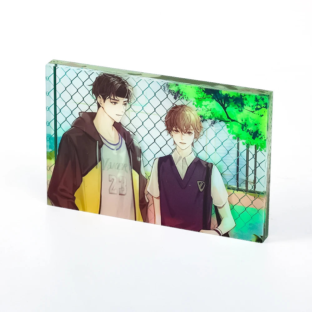 CNAWO NO MOQ Cartoon Character Clear Wholesale Anime Custom Printed Acrylic Display Block