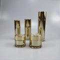 30g 50g Cylinder Acrylic Gold Cream Jar with Lid for Eye Cream