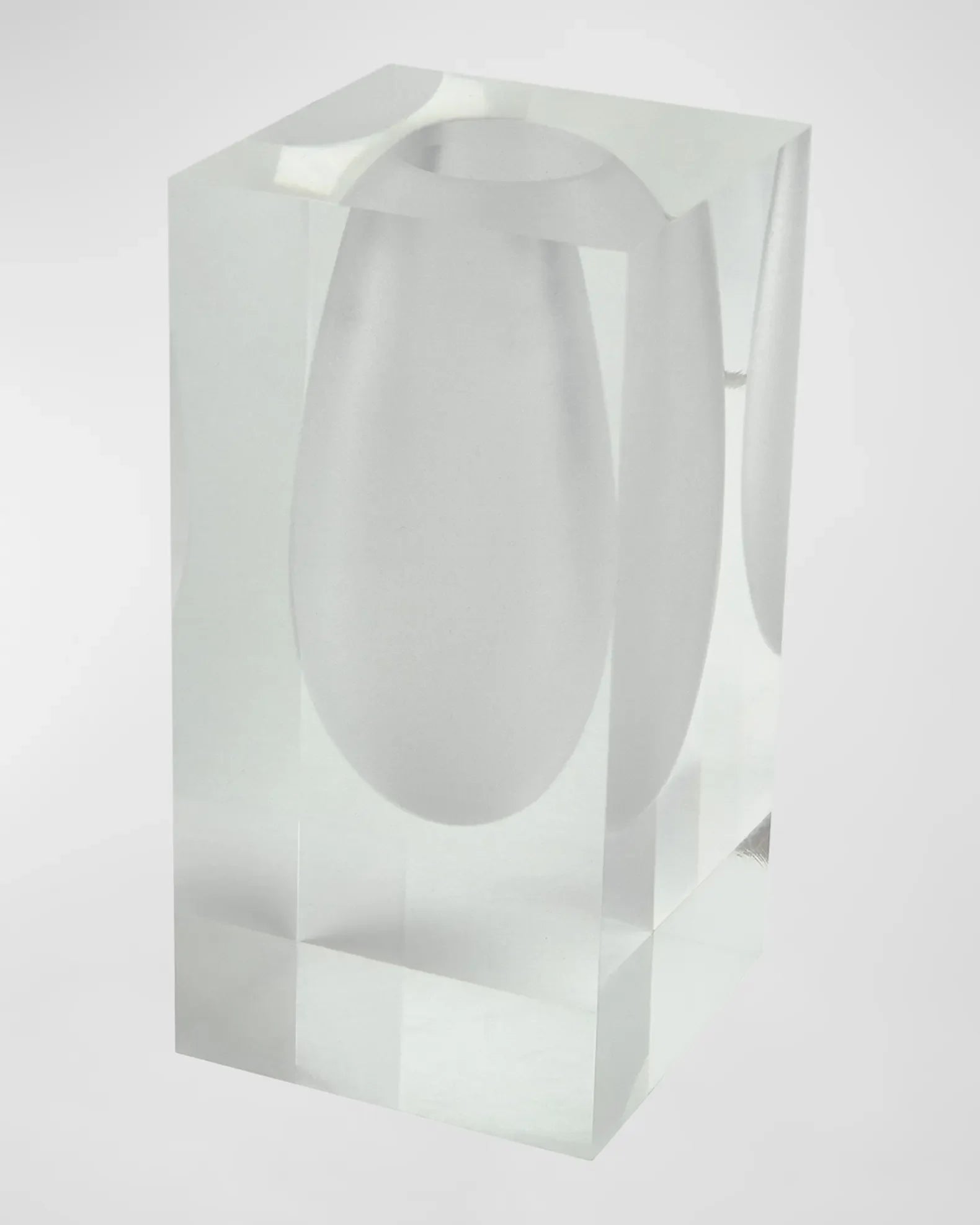 Luxury Lucite Block Bud Acrylic Vase