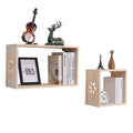 North Europe Style Wall Mount Wooden Storage Shelf Simple Wooden Floating Book Shelf