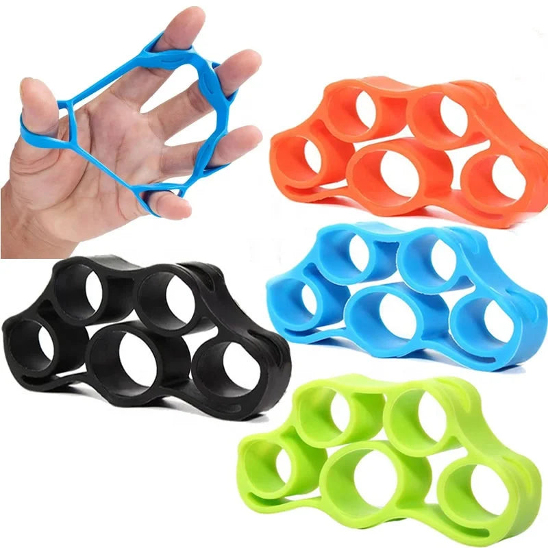 IRONDONKEY Silicone Finger Puller Finger Rehabilitation Training Grip Used for Piano and Guitar Training Five Finger Tool