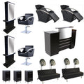 Synthetic Leather Salon Chair for Hair Beauty Salon and Workshop Use Height Adjustable Commercial Furniture with Modern Design