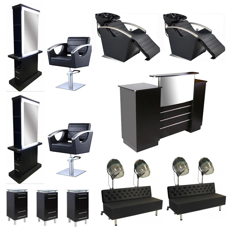 Synthetic Leather Salon Chair for Hair Beauty Salon and Workshop Use Height Adjustable Commercial Furniture with Modern Design