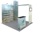 Portable 10x10 Aluminum Tube Tension Fabric New Design Modular Trade Show Booth for Advertising Promotion Trade Show Equipment