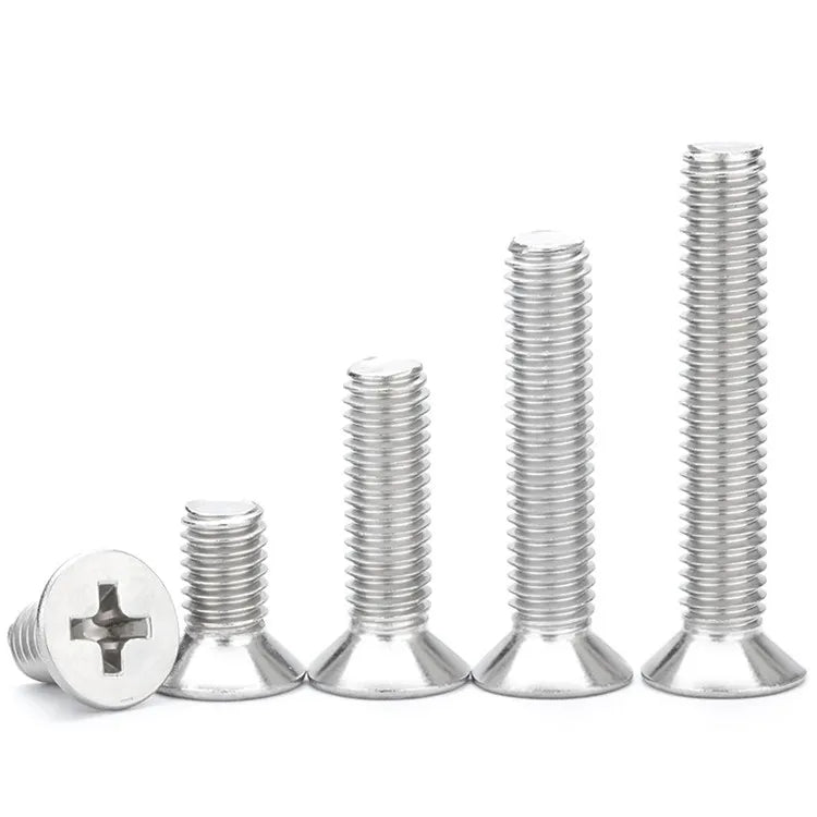 M8 M10 Stainless Steel 304 Phillips Countersunk Flat Head Cross Recessed Screw Metric Measurement System