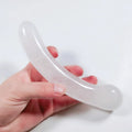Clear Quartz Yoni Healing Crystal 18cm Wands Wholesale Gemstone Body Massage Curved Wand for Women