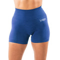 High Quality Custom Logo 87% Nylon 13% Spandex XL Seamless Scrunch Workout Gym Shorts Biker Yoga Leggings for Women