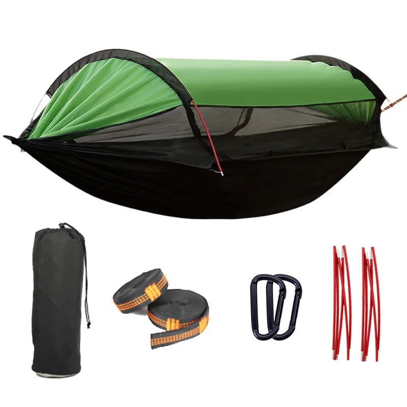 2024 Foldable Nylon Parachute Double Hammock Tent Modern Outdoor Camping Sunshade Bed Mosquito Net Portable for Gym